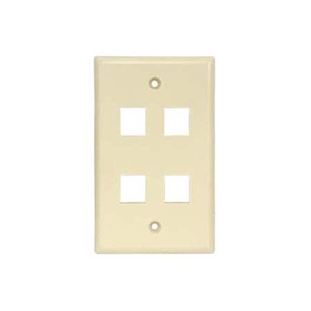 Bestlink Netware Keystone Wallplates - Smooth Face 101834IV
